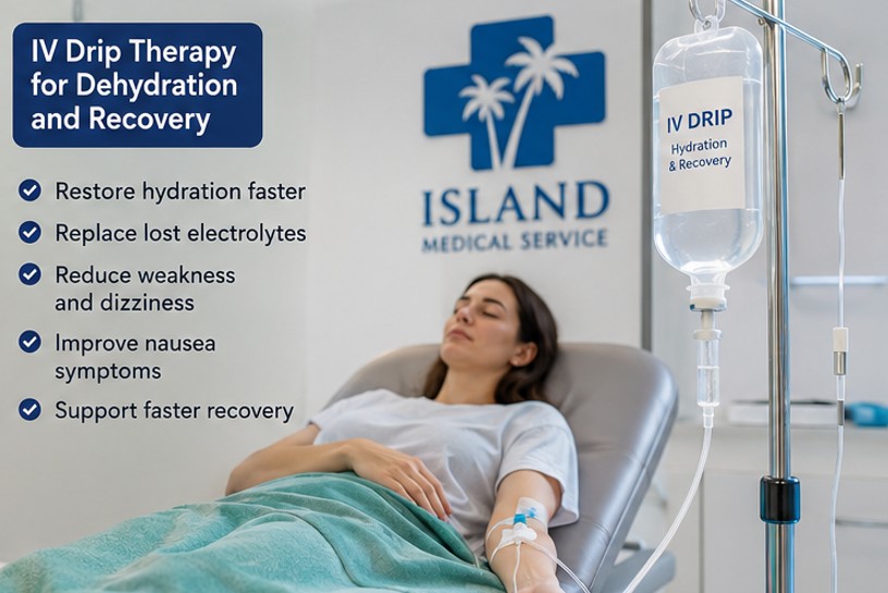 IV Drip Therapy for Dehydration and Recovery in Gili T